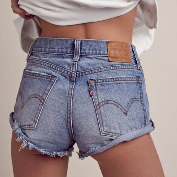 Distressed High Rise Jean Shorts | Poshmark